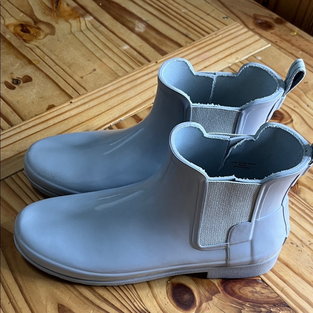 Hunter Wellington Boots Chelsea Gray - Picture 2 of 9